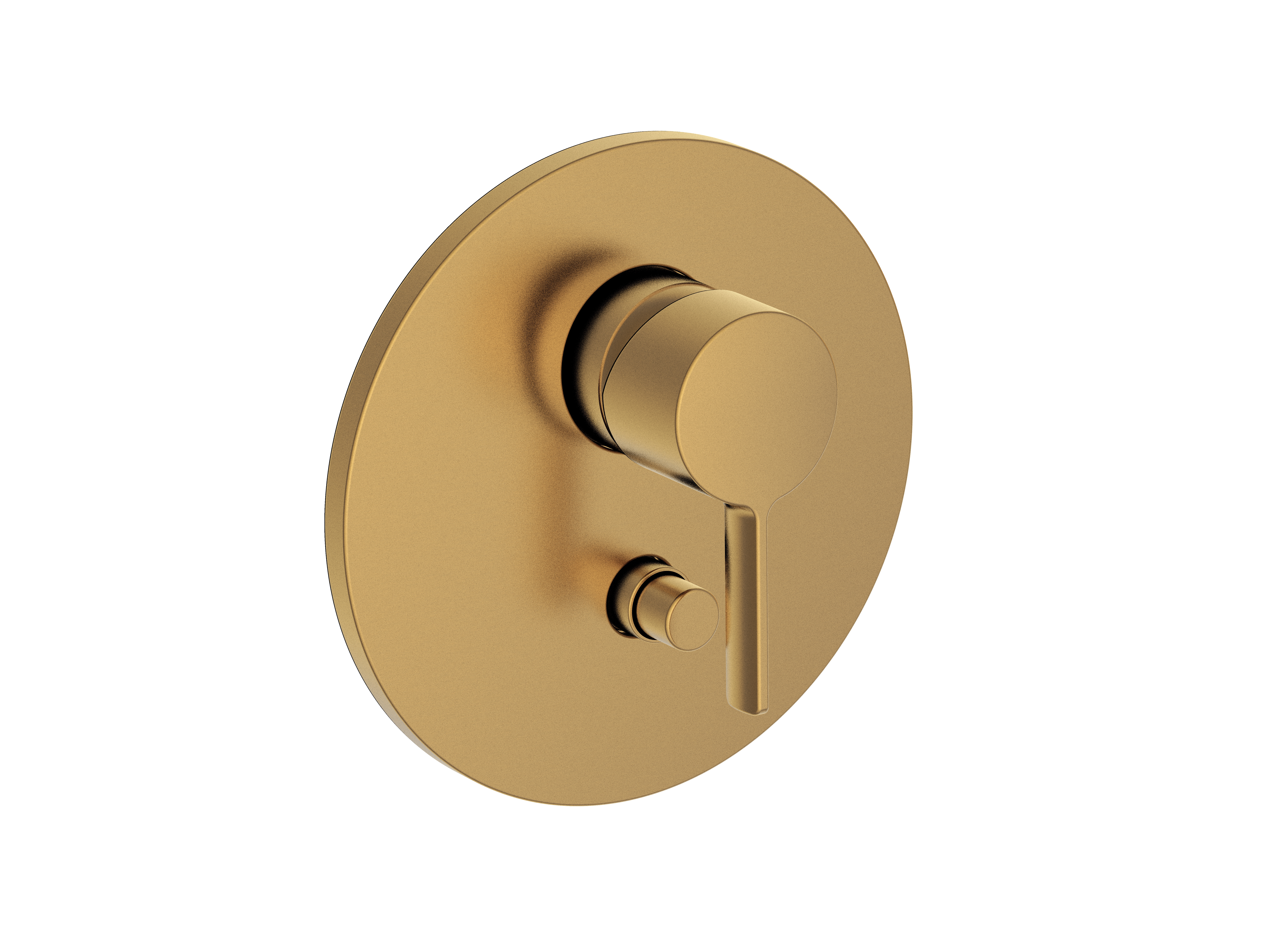 LOFT Fertigmontageset Soft Gold gebürstet für Unterputz-Einhebelmischer mit Umstellung