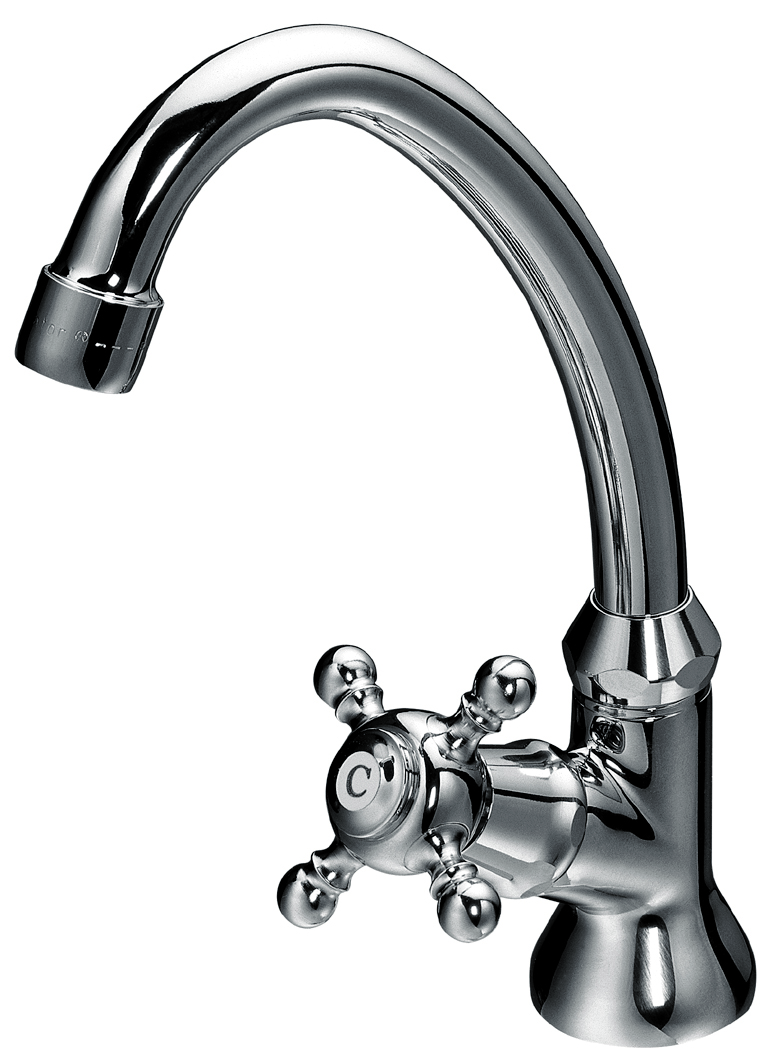 Romanze Einloch-Standschwenkventil Mark. C "Cold" chrom