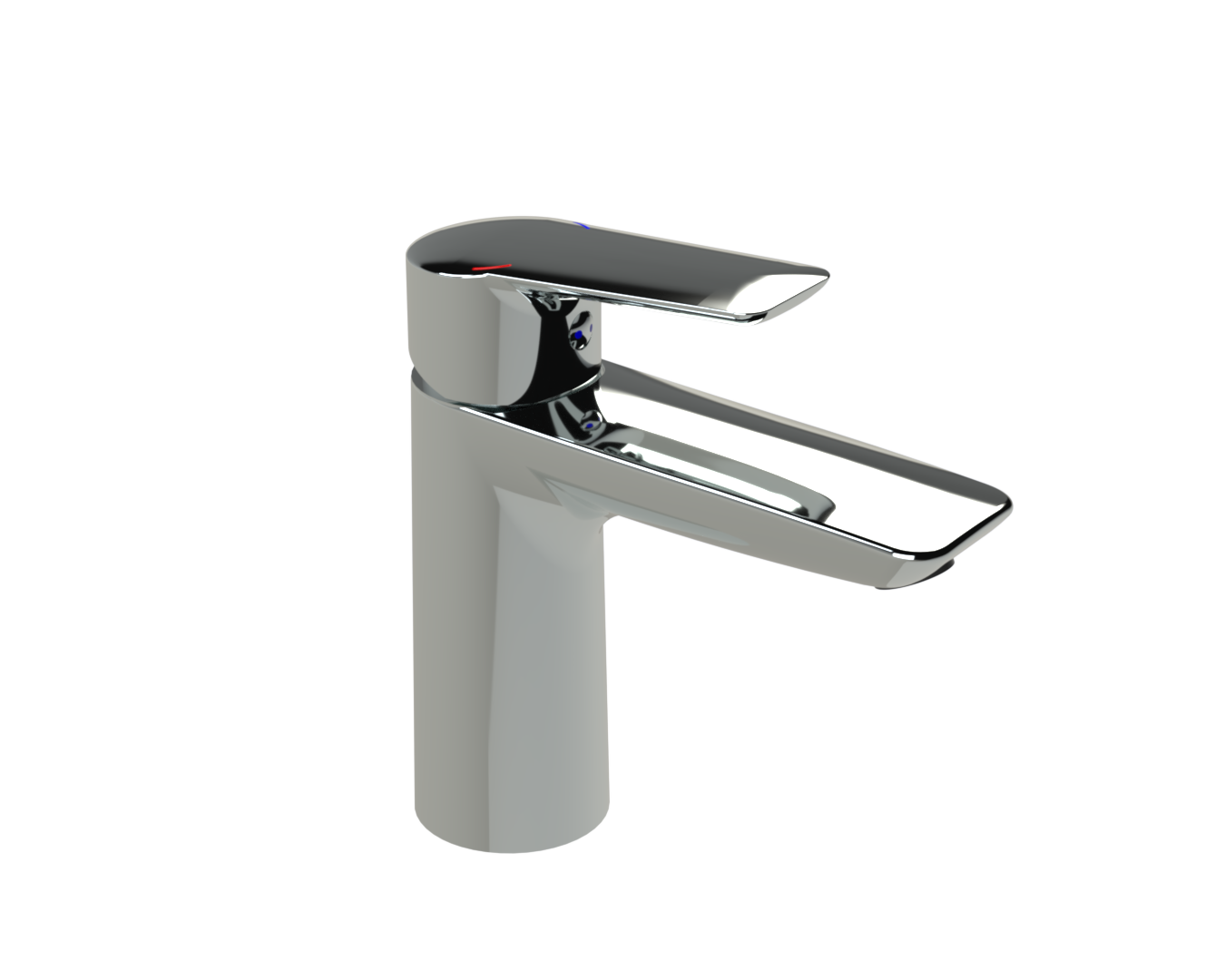 LINUM Waschtisch-Einhebelmischer in chrom mit glattem Körper