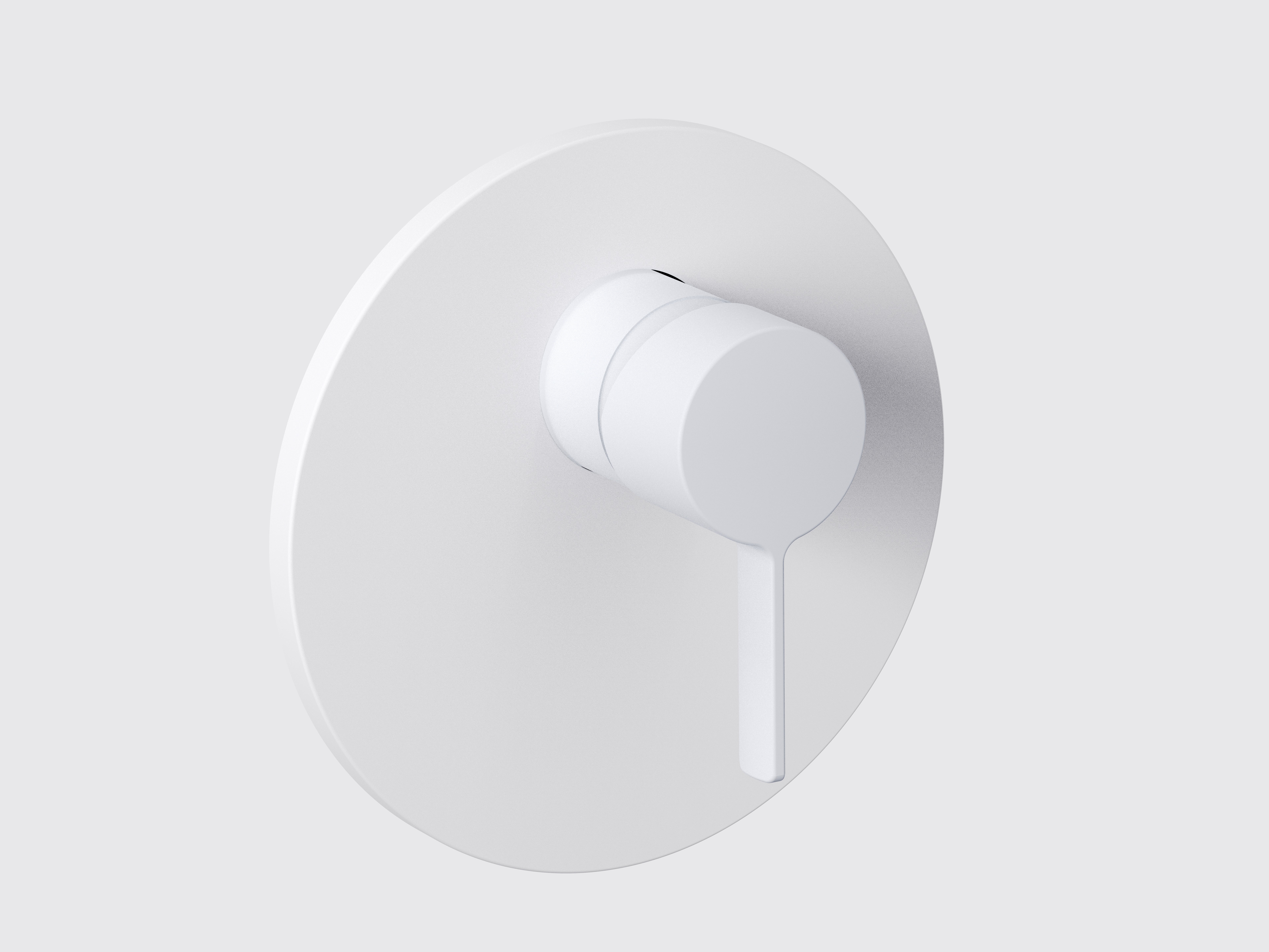 LOFT Fertigmontageset für Unterputz-Einhebelmischer matt weiß, ohne Umstellung