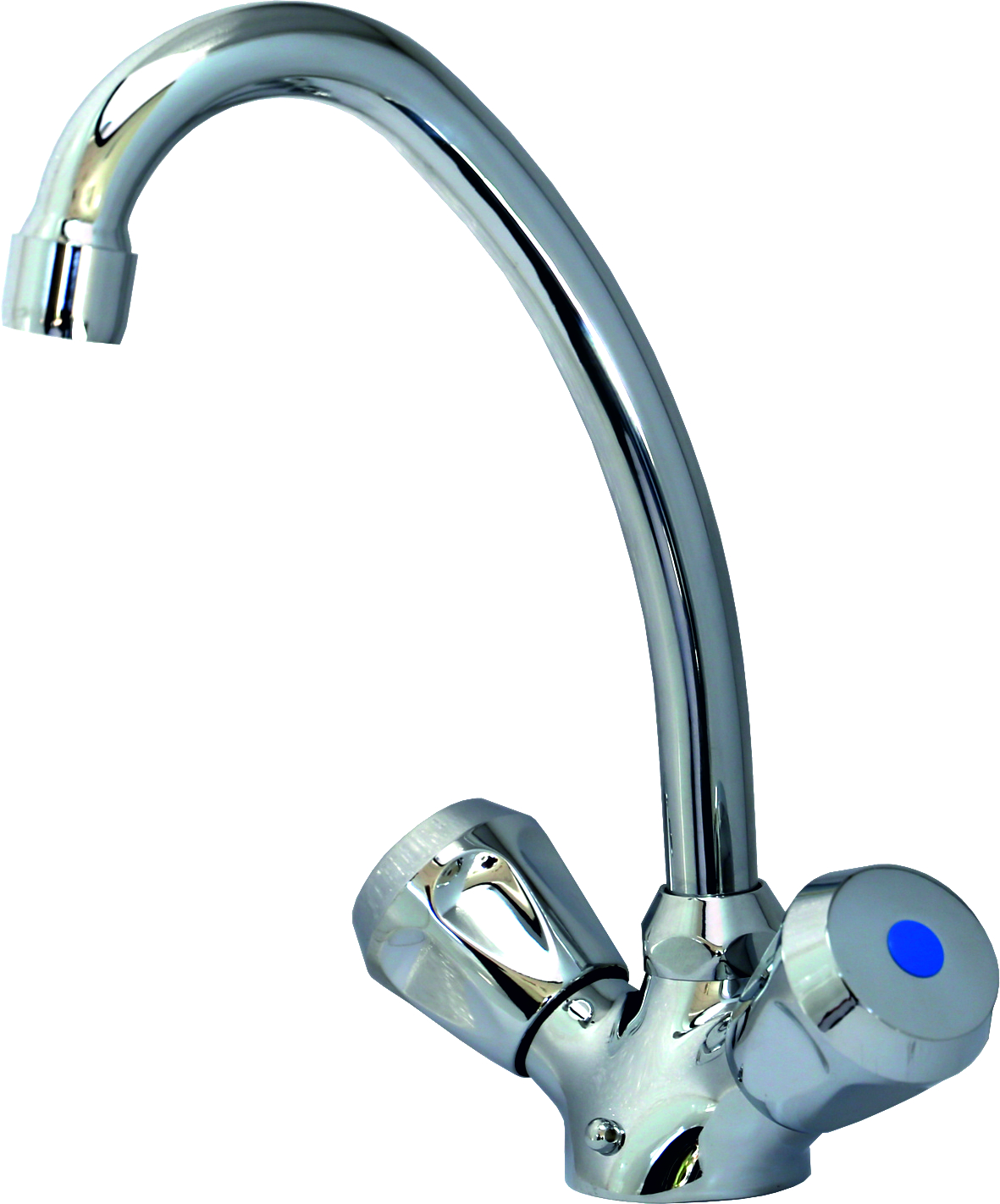 CLASSIC Waschtischbatterie mit Kettenhalter, HU Auslauf 130mm in chrom