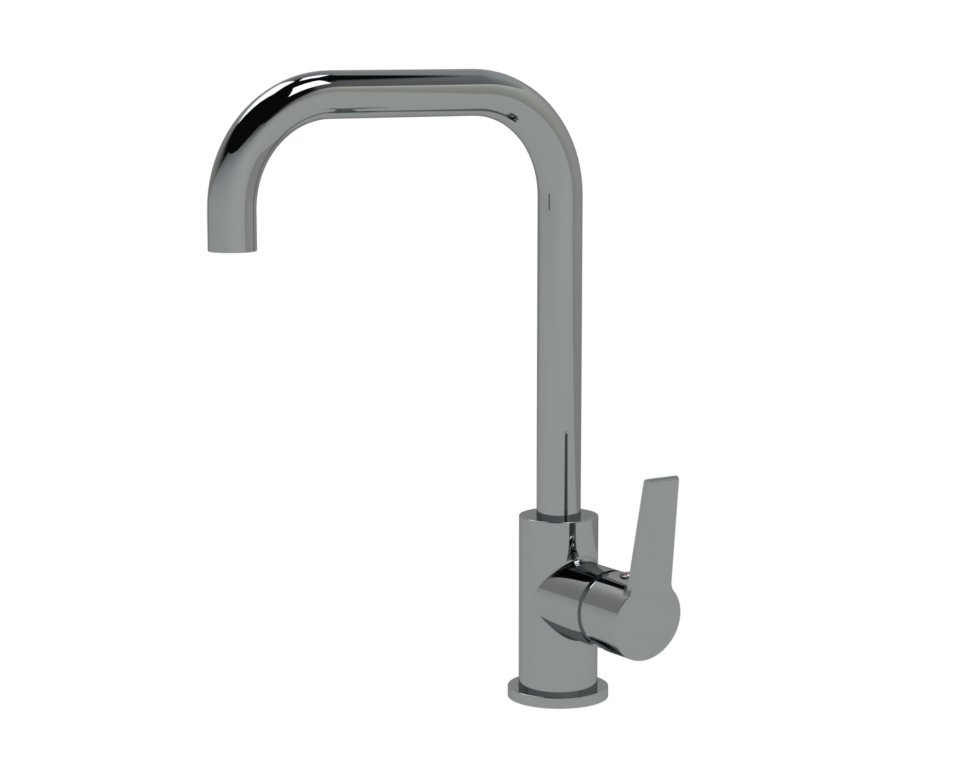 RAVE Spültisch-Einhebelmischer chrom, mit U-Rohr-Schwenkauslauf