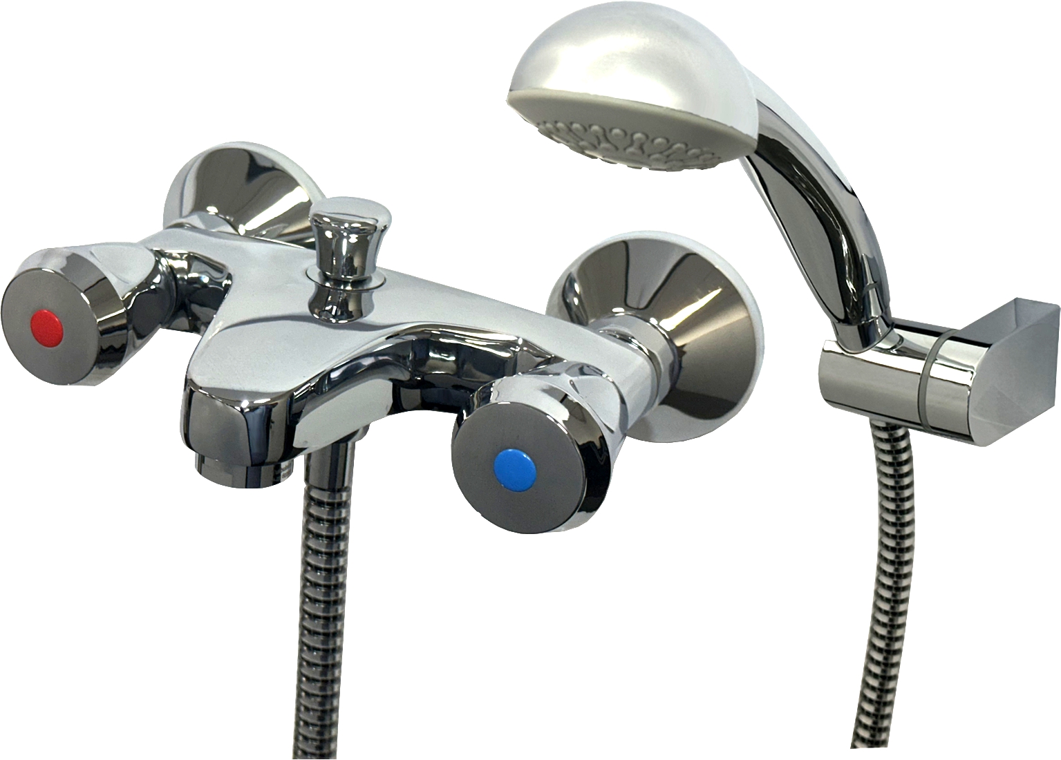 CLASSIC Wannenfüll- und Brausebatterie mit Brause-Set komplett in chrom