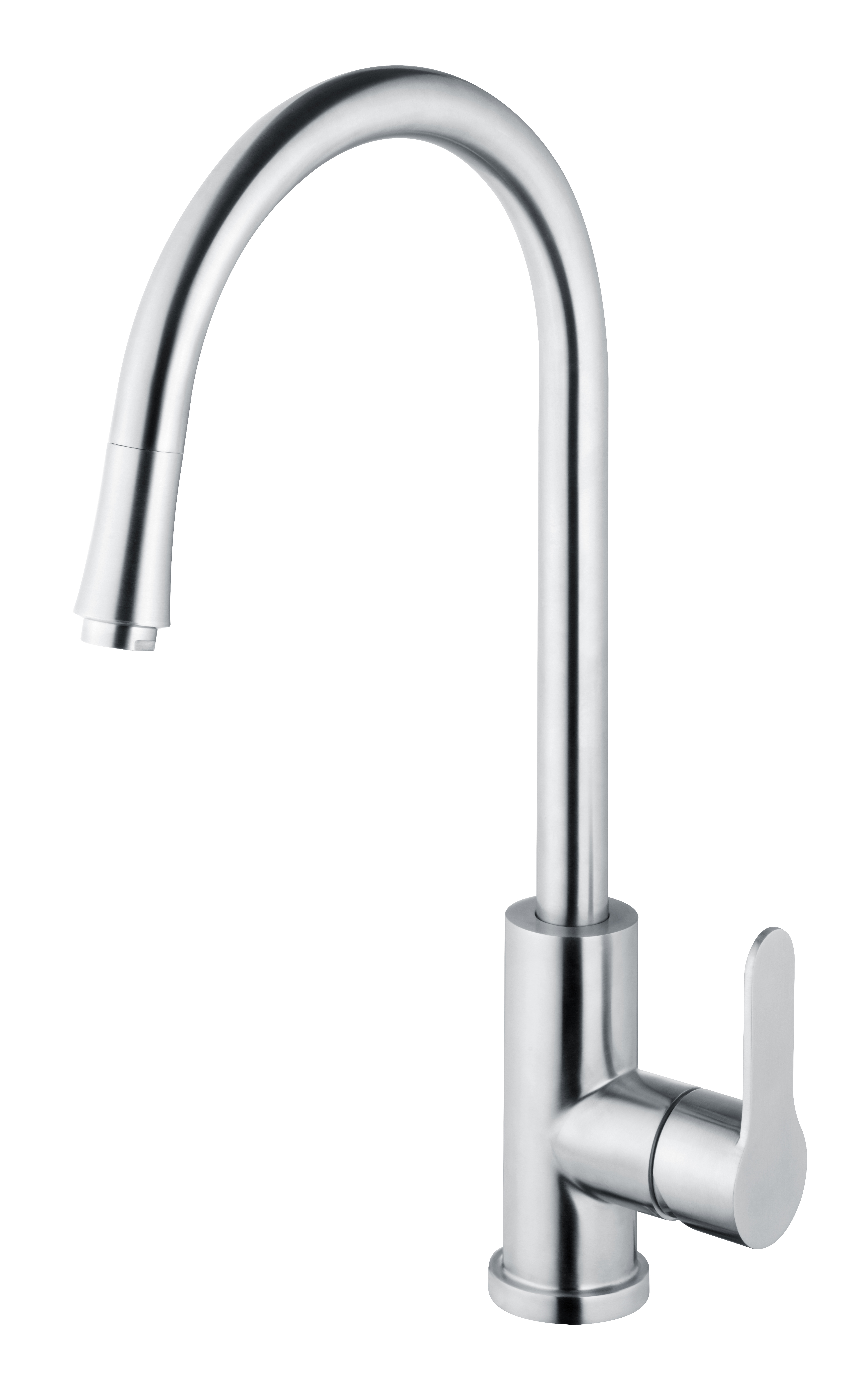 Magic Steel Edelstahl Spültisch-Einhebelmischer mit ausziehbare C-Auslauf