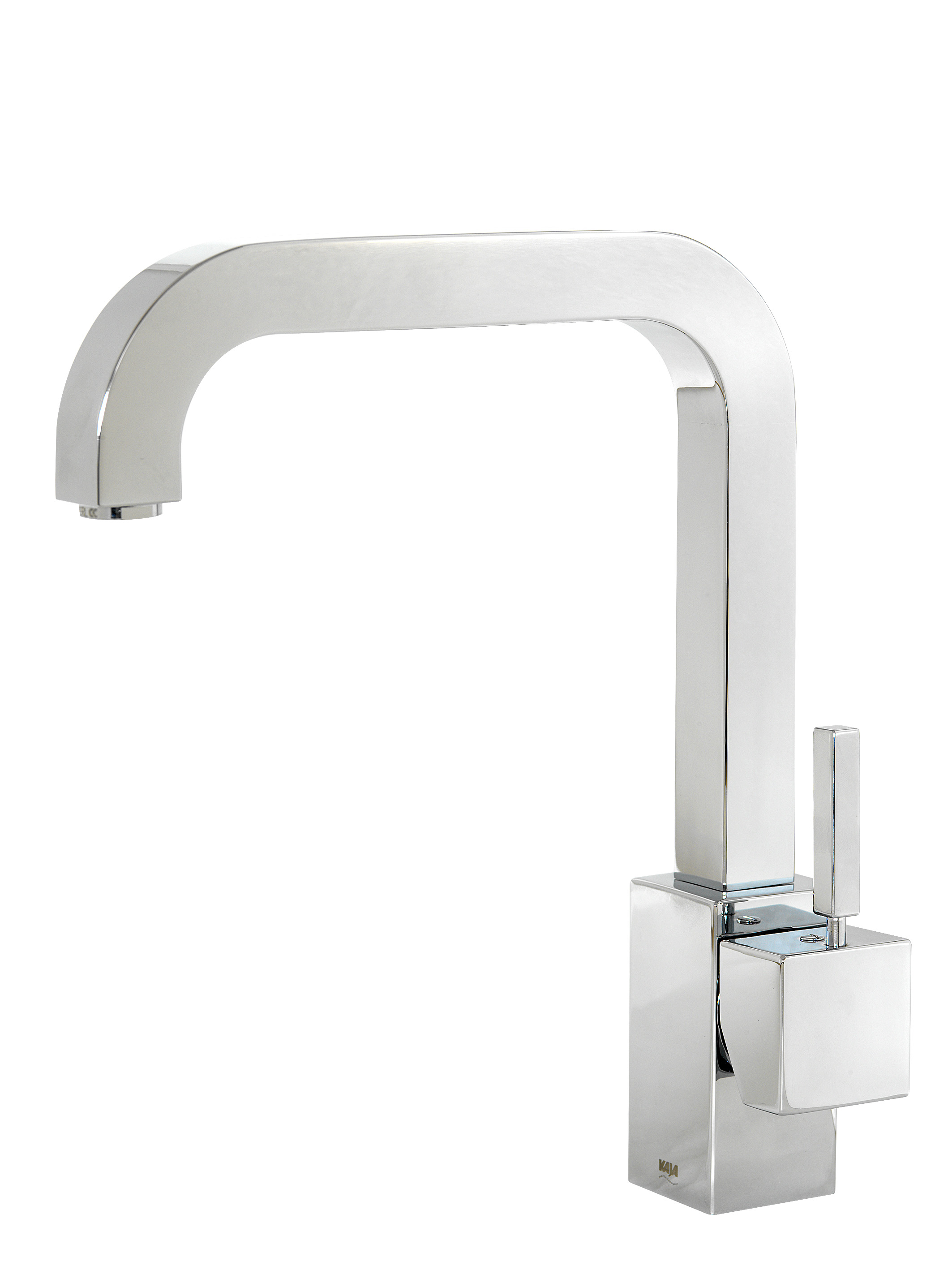 A-Quadrat Spültischarmatur-Einnhebelmischer mit schwenkbarem GussAuslauf chrom