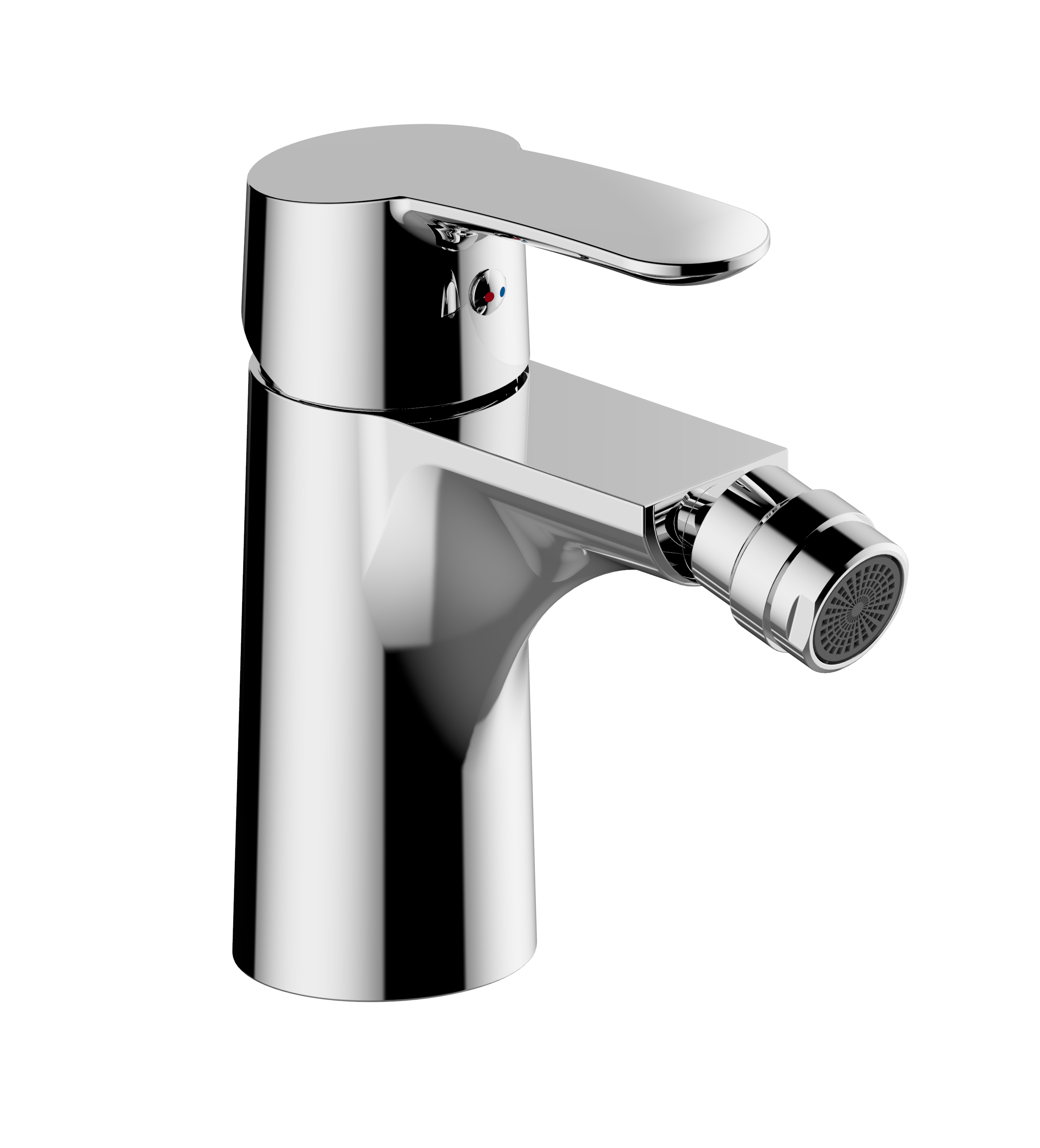 DANCE Bidet-Einnhebelmischer in chrom mit Ablaufgarnitur