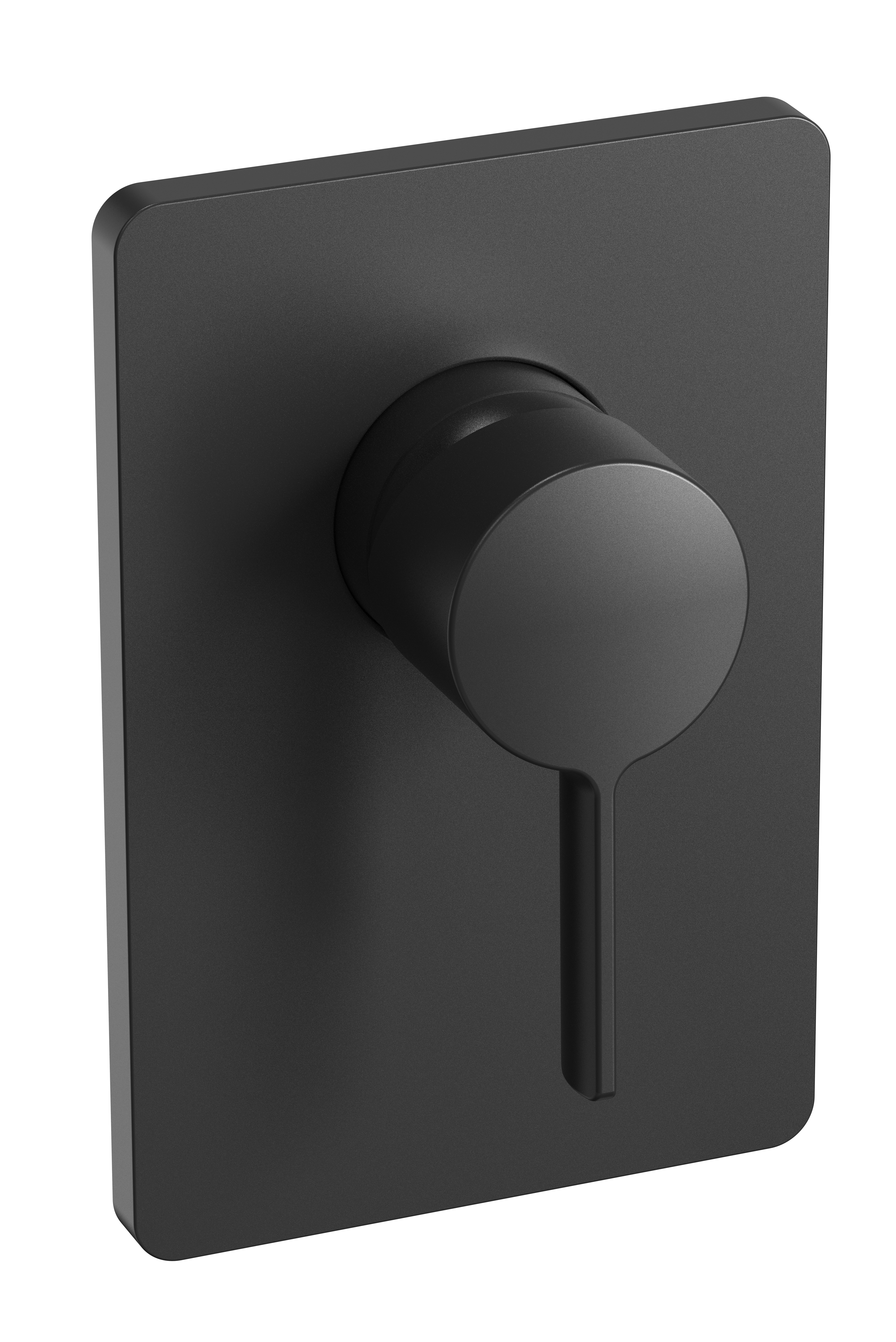 AURA Fertigmontageset matt schwarz, für Unterputz-Einhebelmischer ohne Umstellung