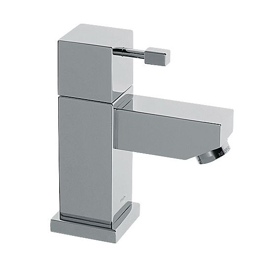 A-Quadrat Standventil DN15 mit Ausladung 90mm, flexible Anschlussschläuche chrom