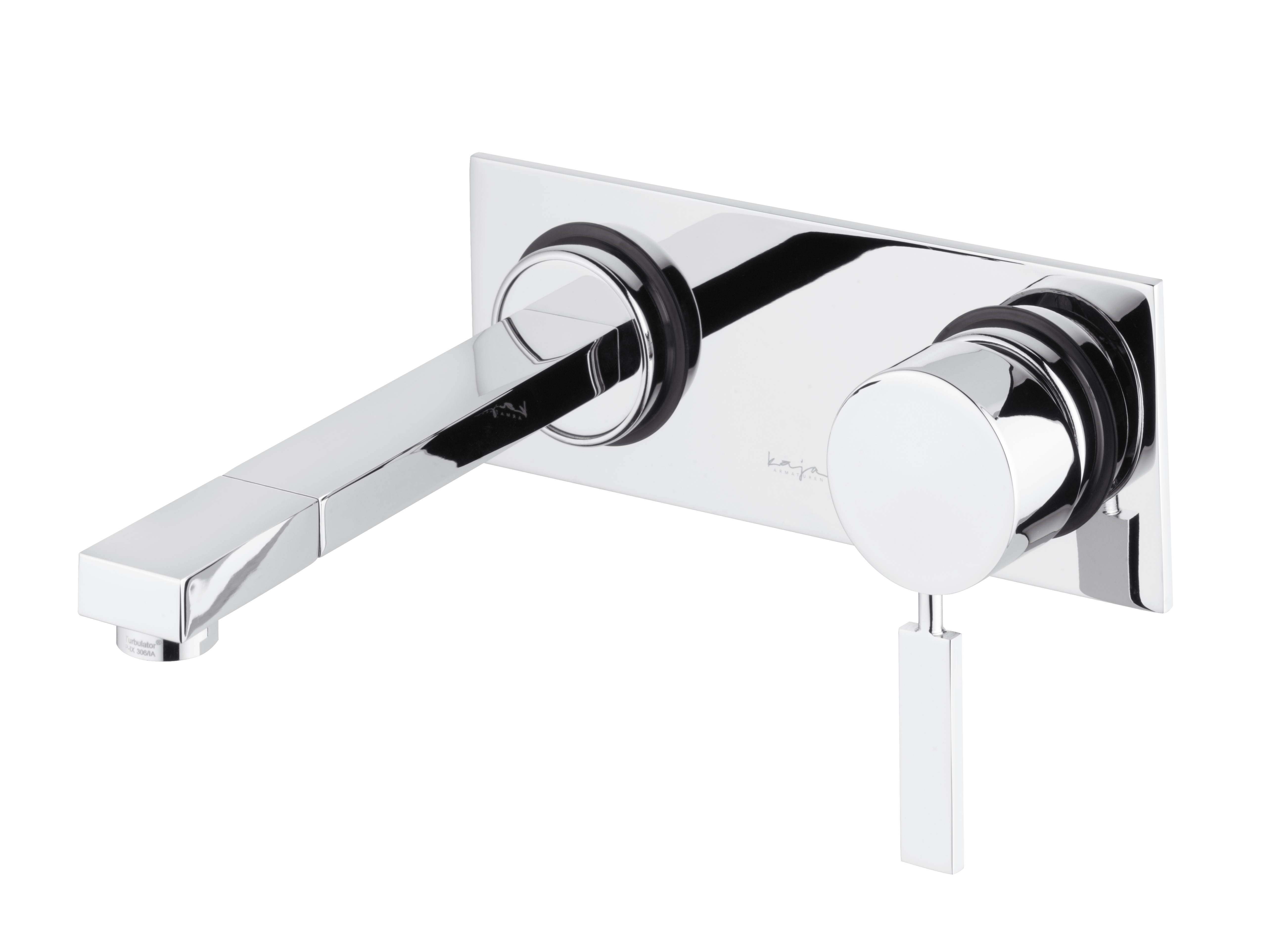 BQUADRAT Waschtischarmatur-Einnhebelmischer für Wandmontage chrom