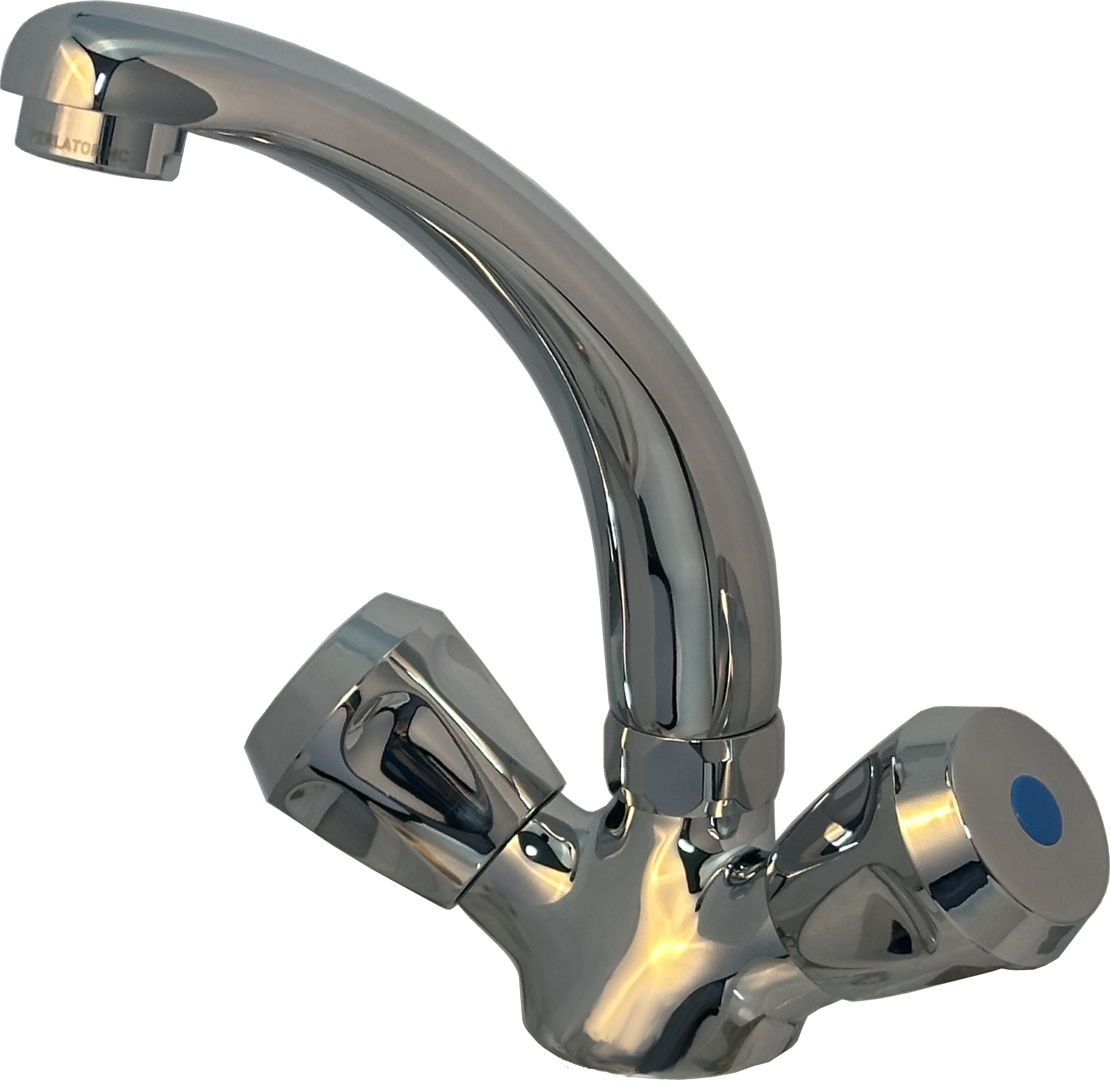 CLASSIC Waschtisch-Einlocharmatur mit glatter Körper, Gussauslauf 120mm chrom