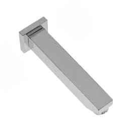 A-Quadrat Wand-Waschtisch Auslauf 1/2" 175mm mit Wandrosette chrom