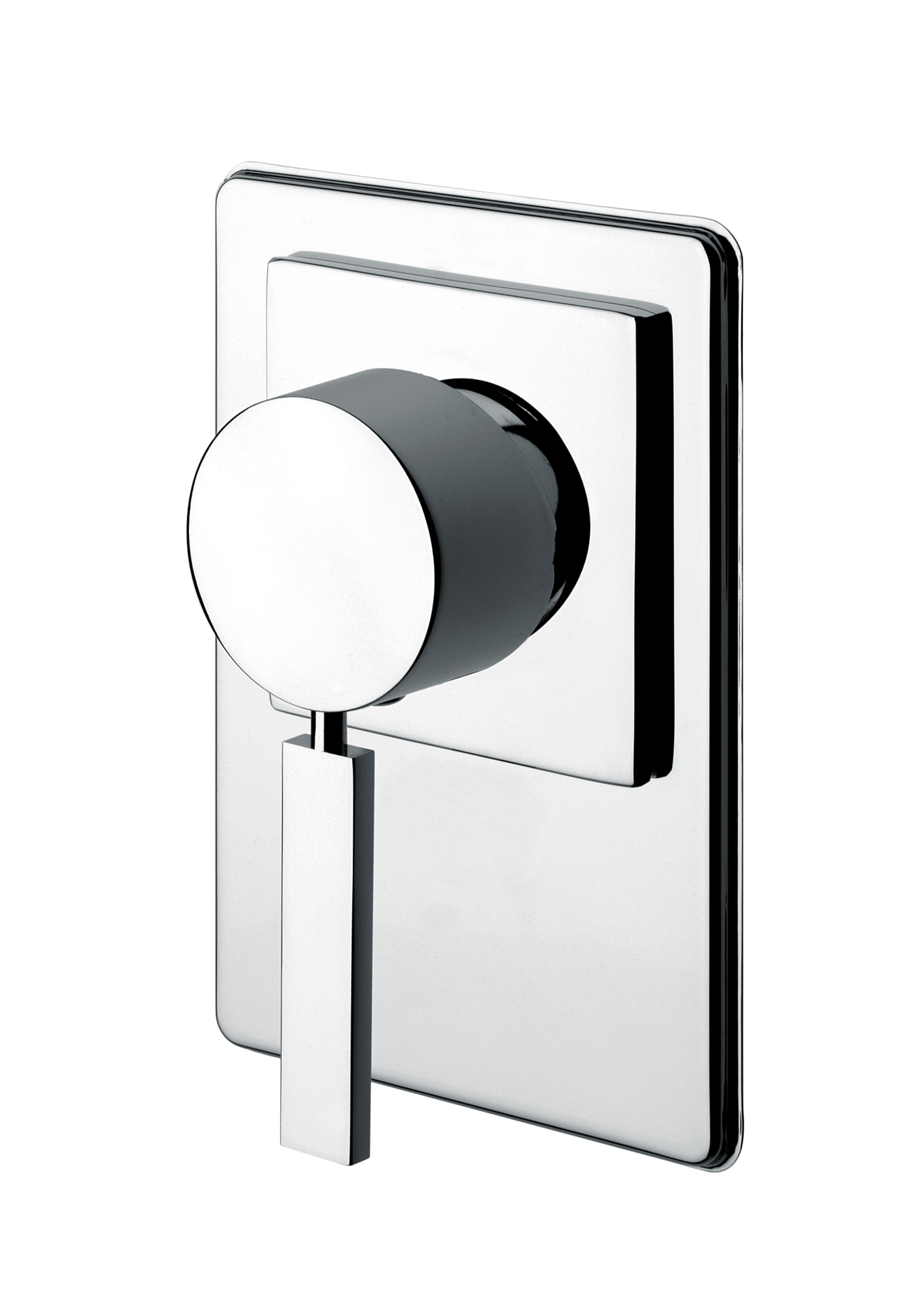 BQUADRAT Fertigmontageset für Unterputz-Brausearmatur-Einnhebelmischerin chrom