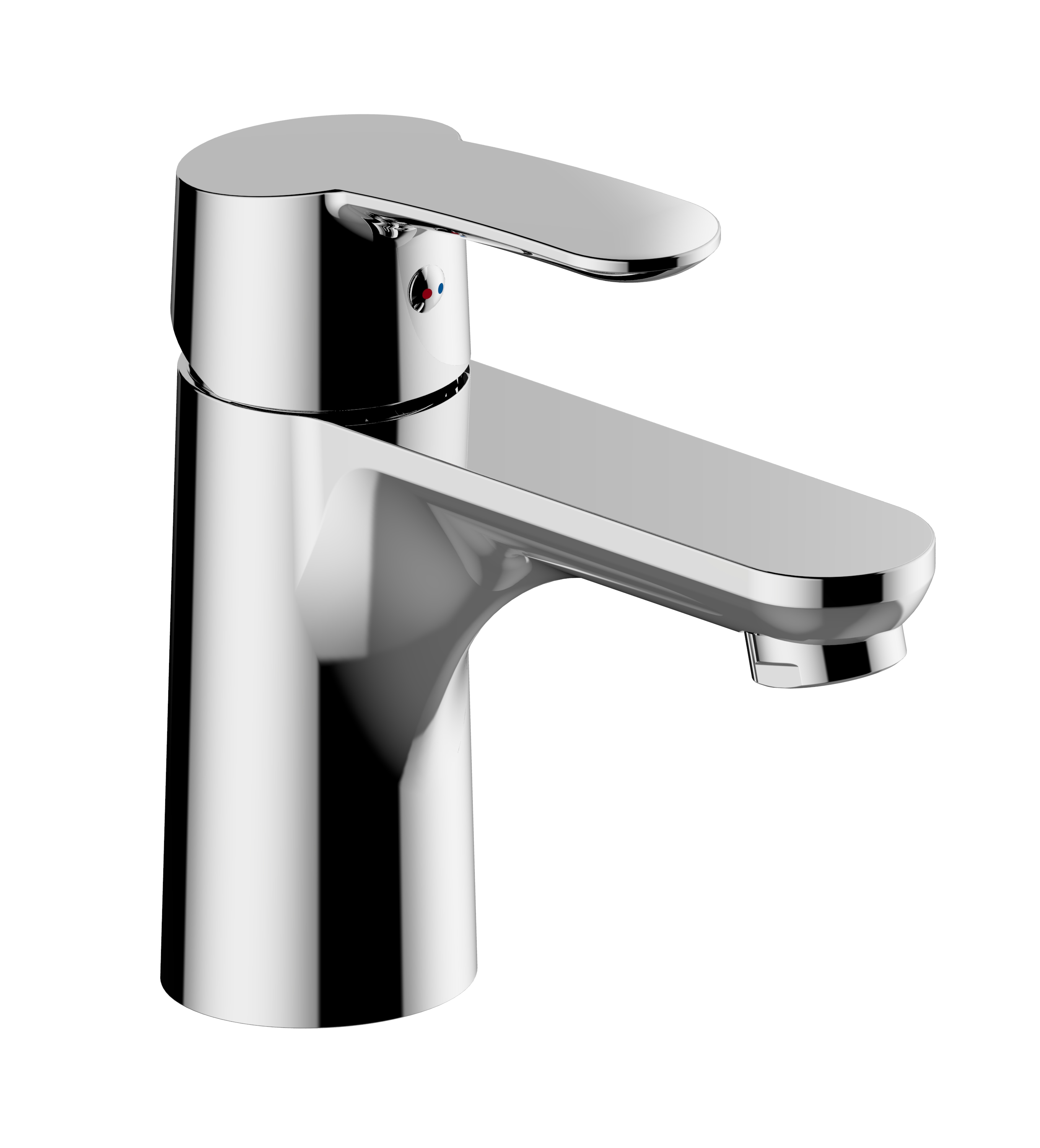 DANCE Niederdruck-Wachtisch-Einnhebelmischer mit Ablaufgarnitur in chrom