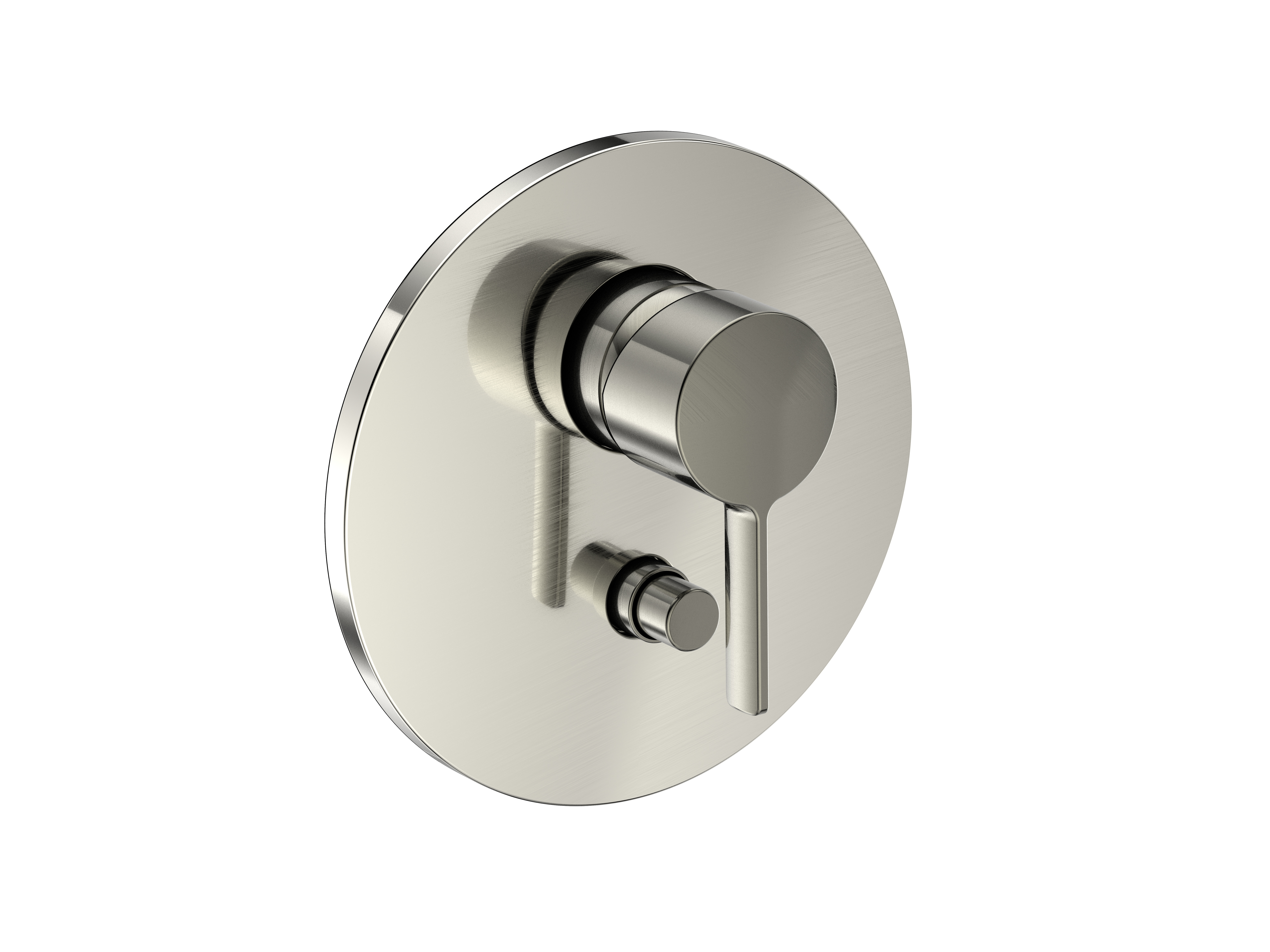 LOFT Fertigmontageset Nickel gebürstet für Unterputz-Einhebelmischer mit Umstellung