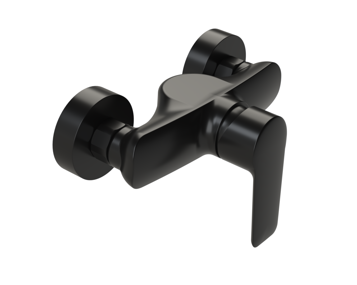 LINUM Brause-Einhebelmischer in matt-schwarz, eigensicher