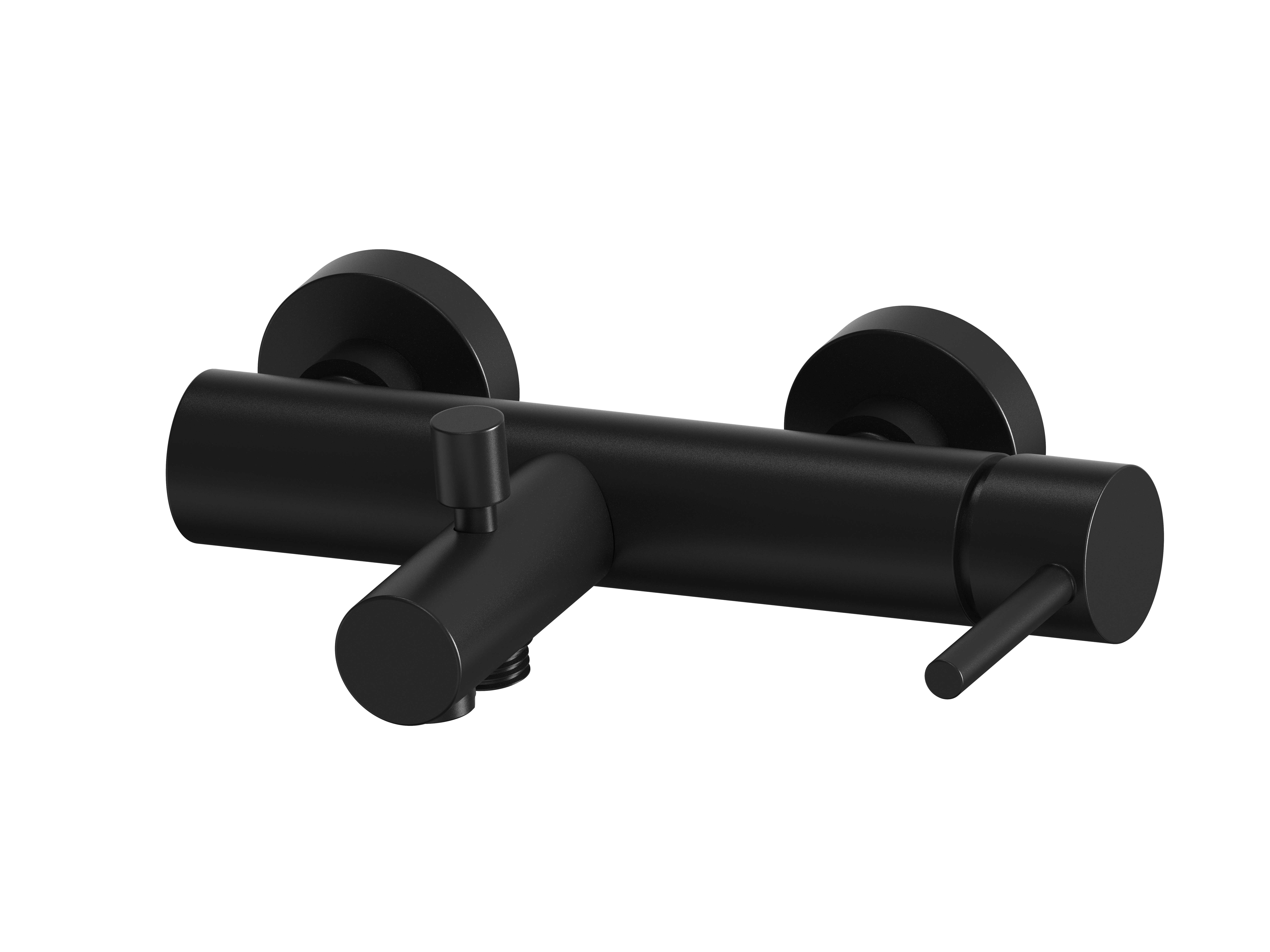 LINEA Wafü-und Brause Einhebelmischer, schwarz matt mit automit Umstellung, eigensicher