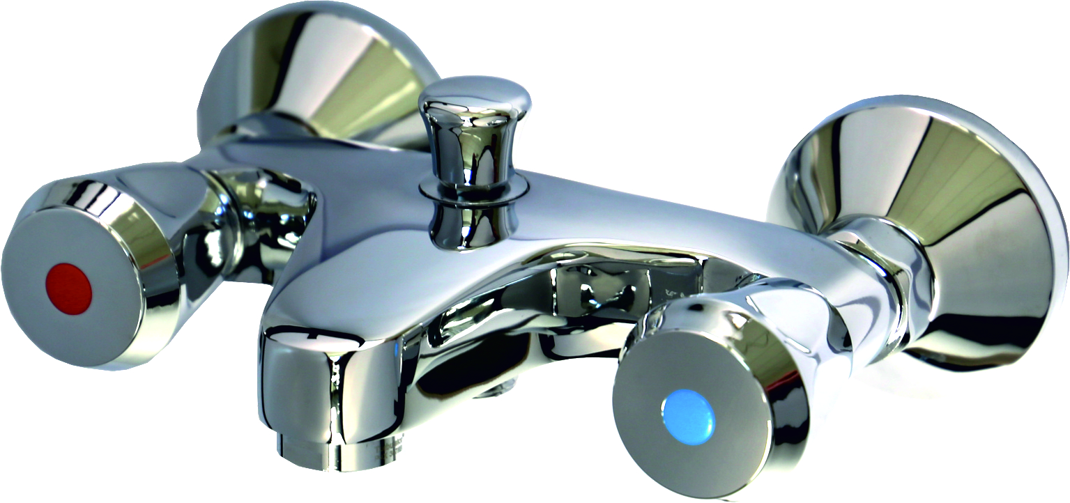 CLASSIC Wannenfüll-u. Brausebatterie in chrom