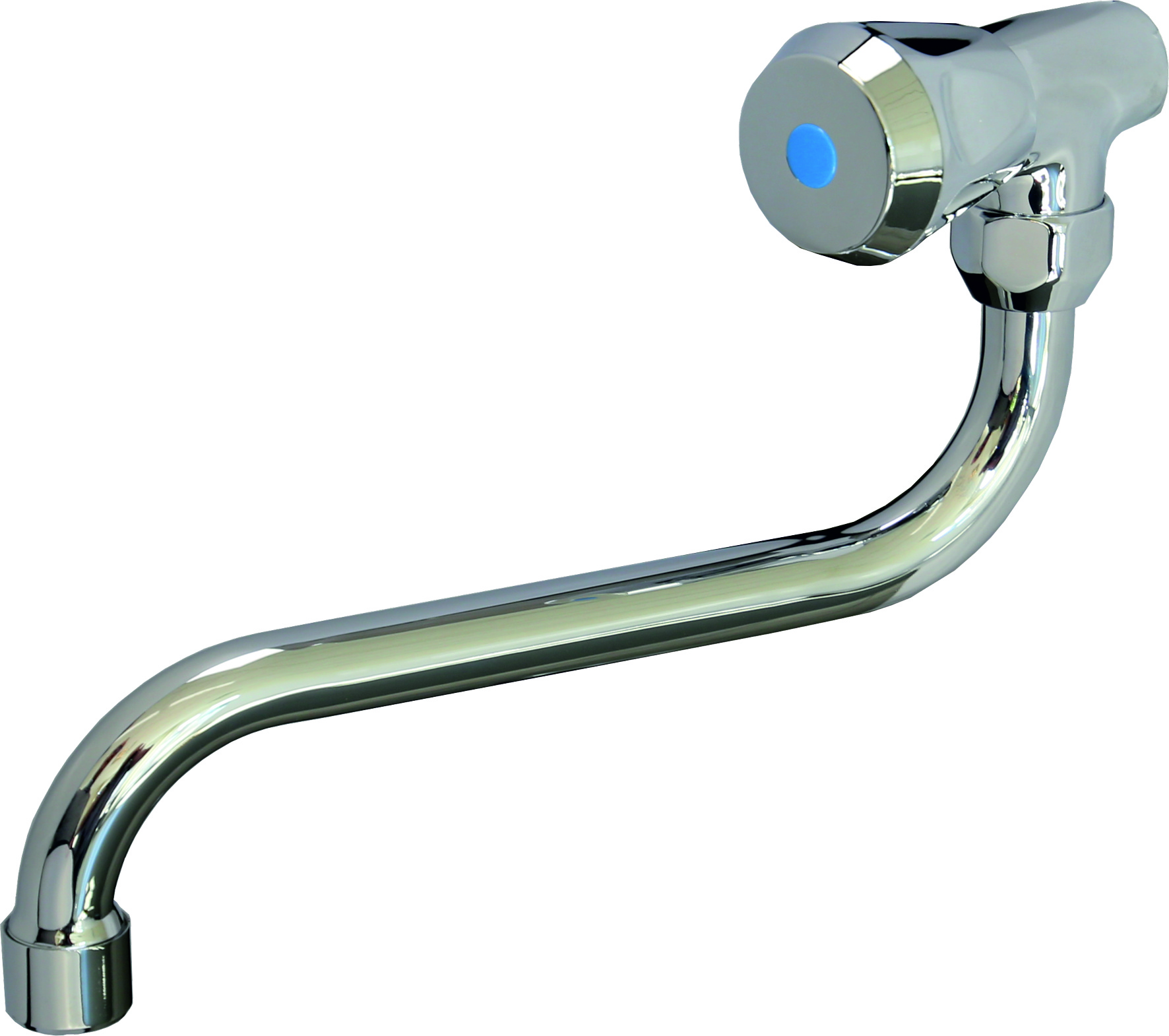 CLASSIC Spültisch Schwenkventil kalt S-Auslauf 200mm in chrom