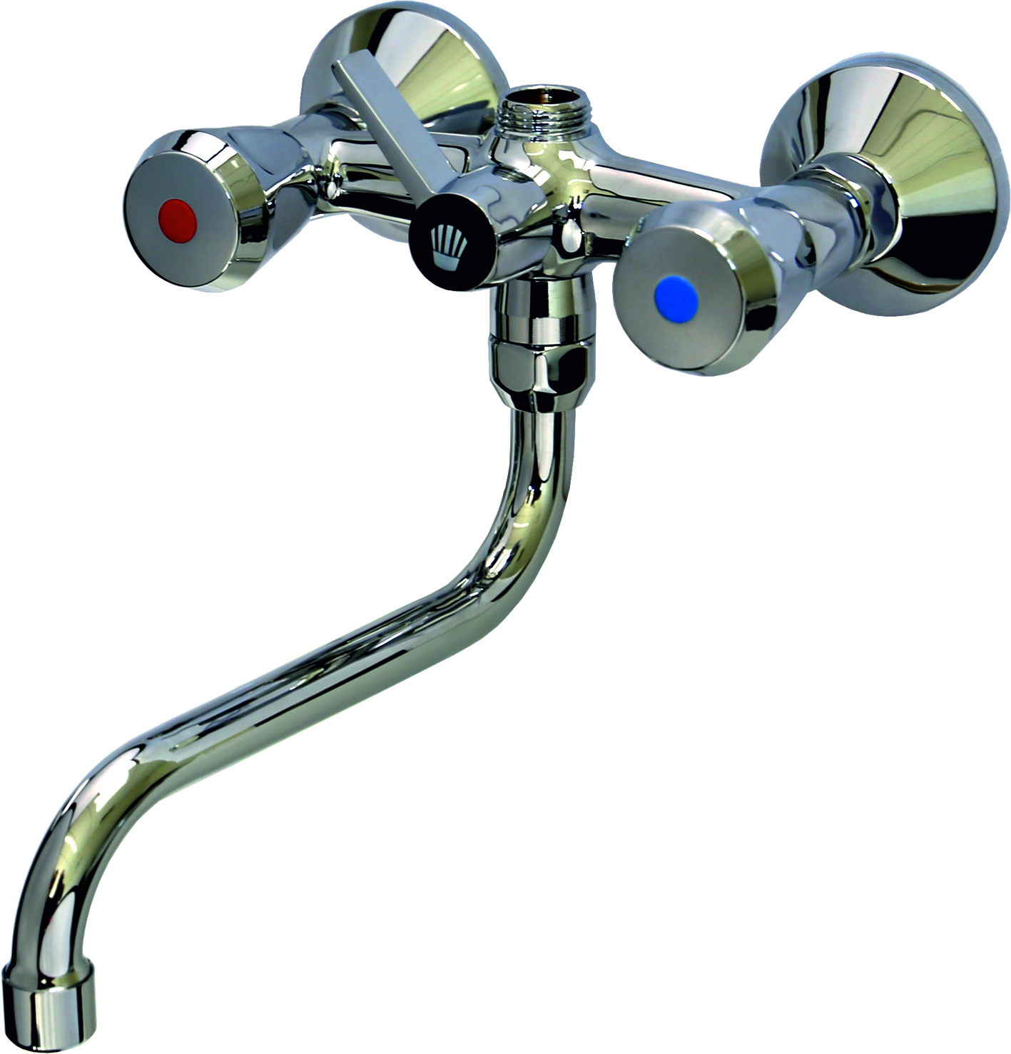 CLASSIC Mehrzweckarmatur mit mit S-Rohrauslauf 300mm chrom