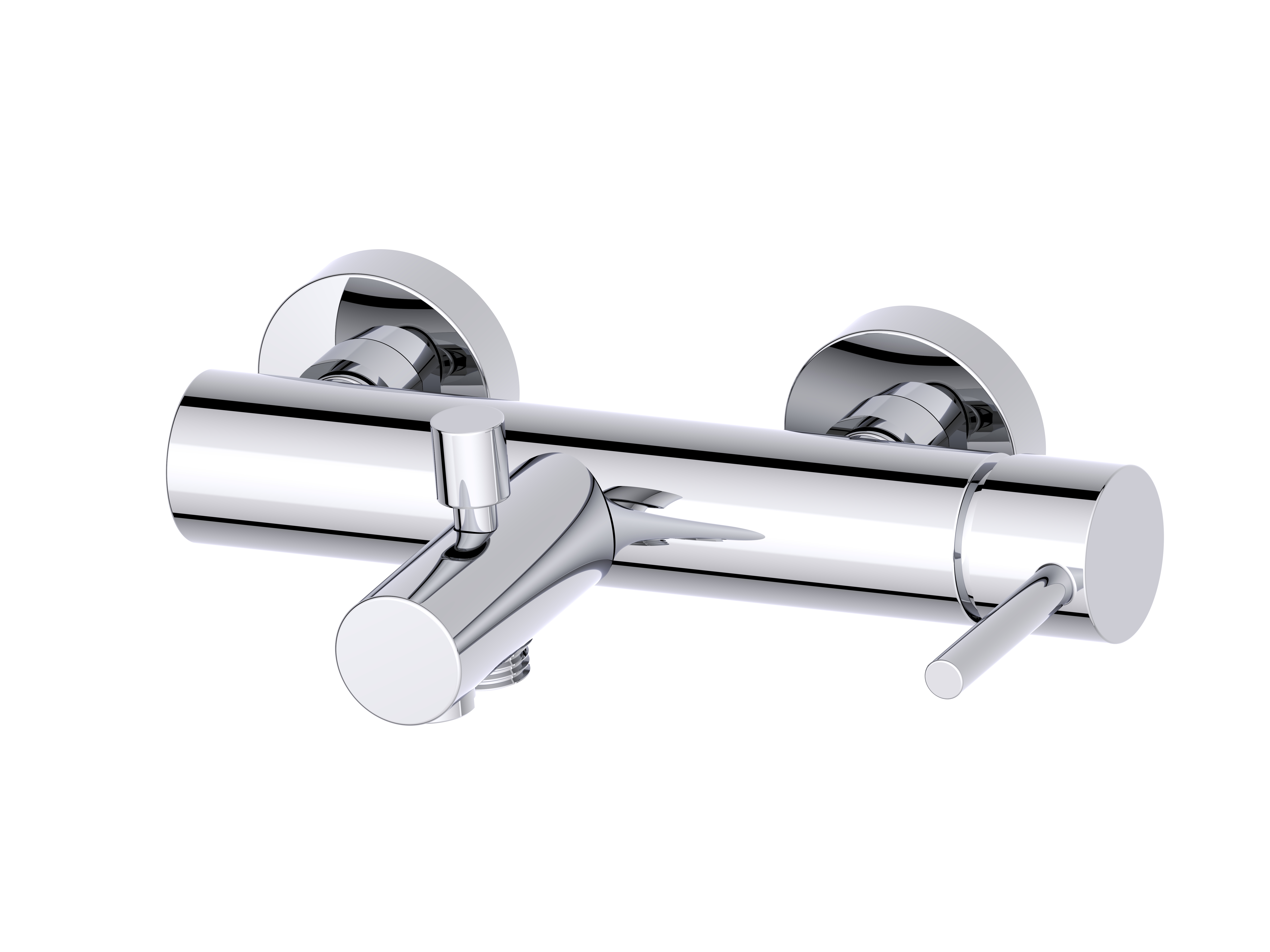 LINEA Wafü-und Brause Einhebelmischer, chrom mit automit Umstellung, eigensicher