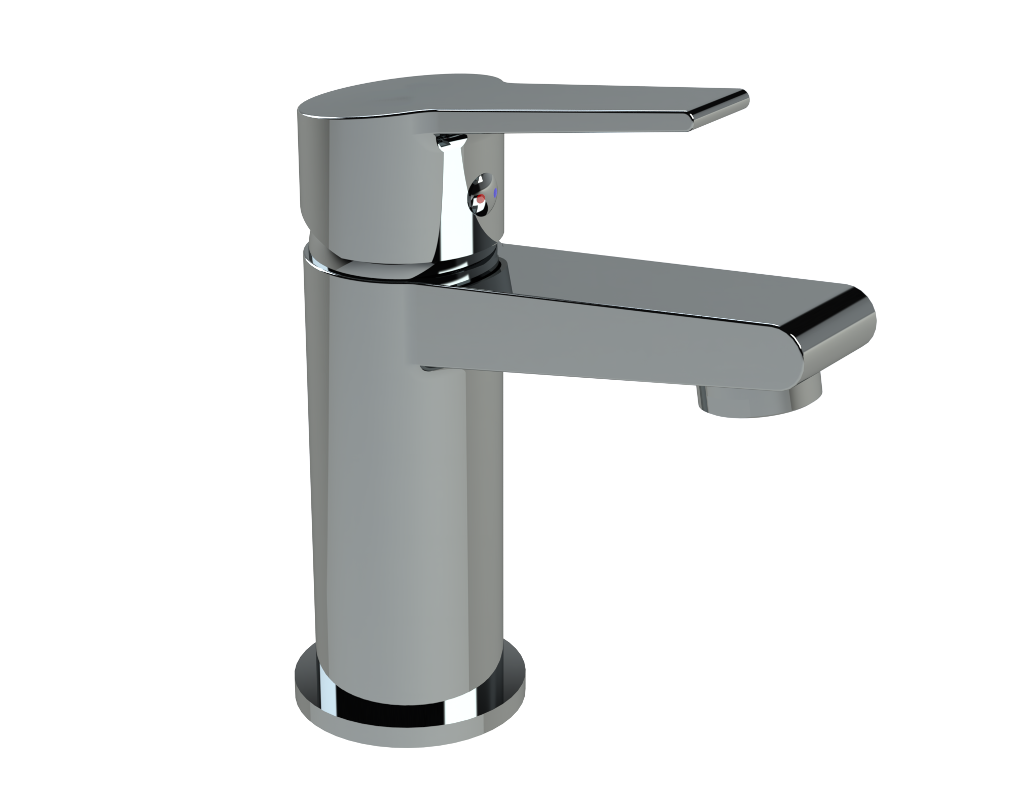 RAVE Waschtisch-Einhebelmischer in chrom mit Ablaufgarnitur