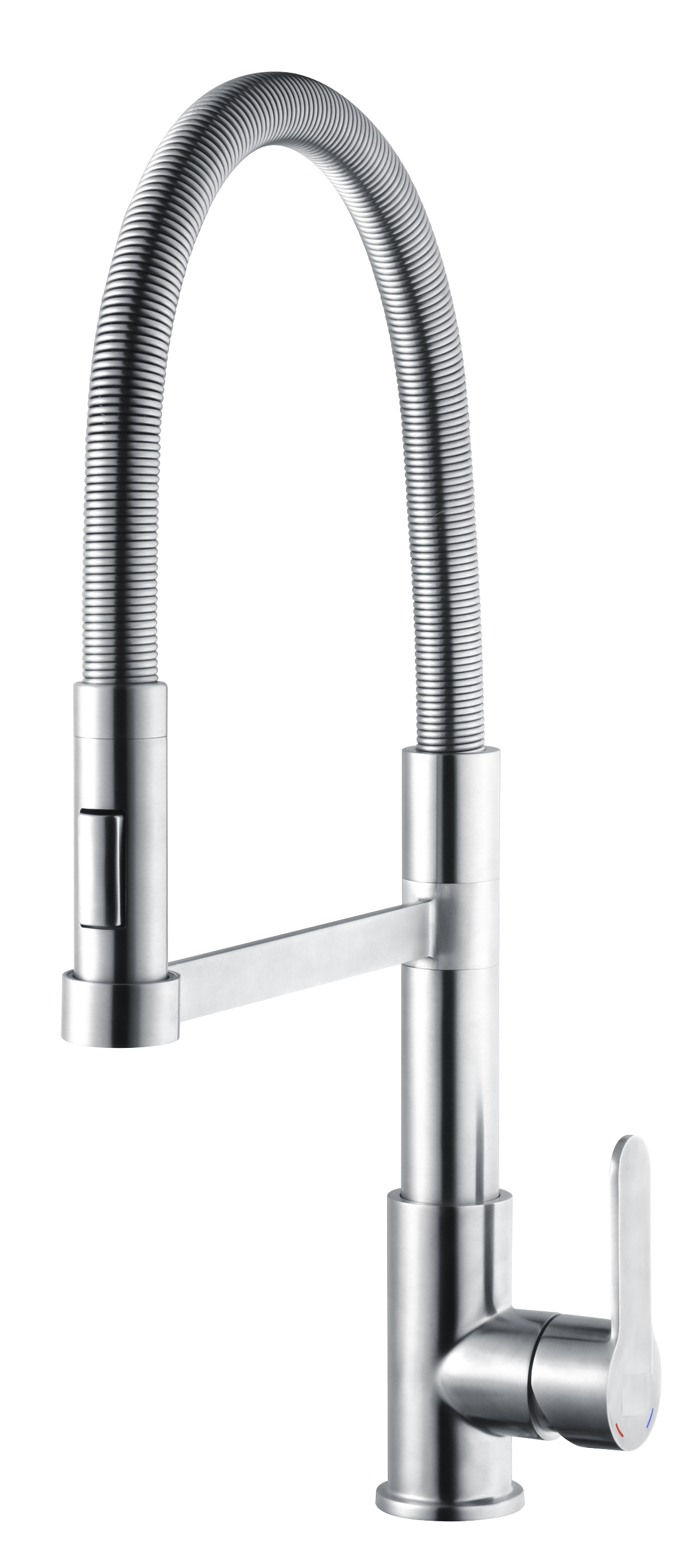 MAGIC Steel Pro Edelstahl Spütisch-Einhebelmischer Edelstahl-gebürstet, mit Federauslauf