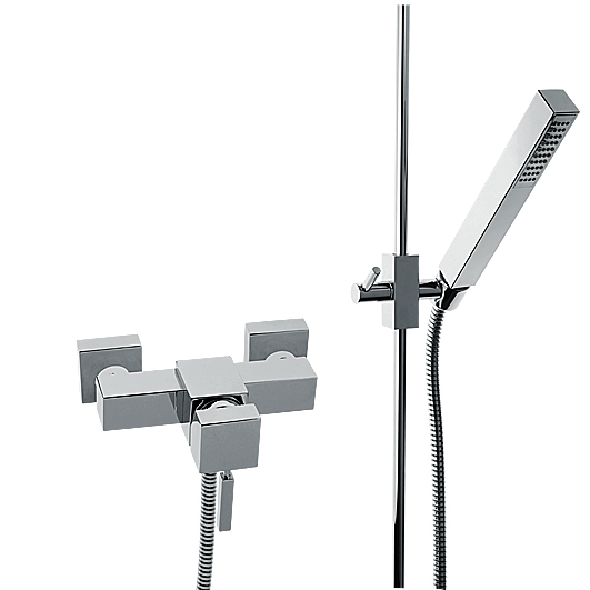 A-Quadrat Brausearmatur-Einnhebelmischer chrom