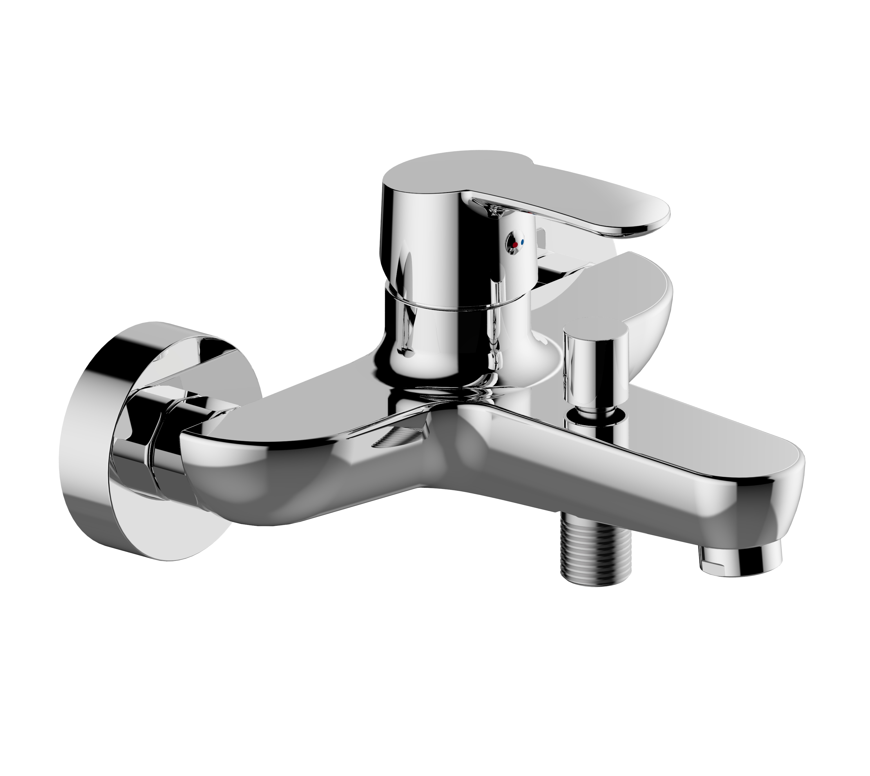 DANCE Badearmatur-Einnhebelmischer in chrom, eigensicher