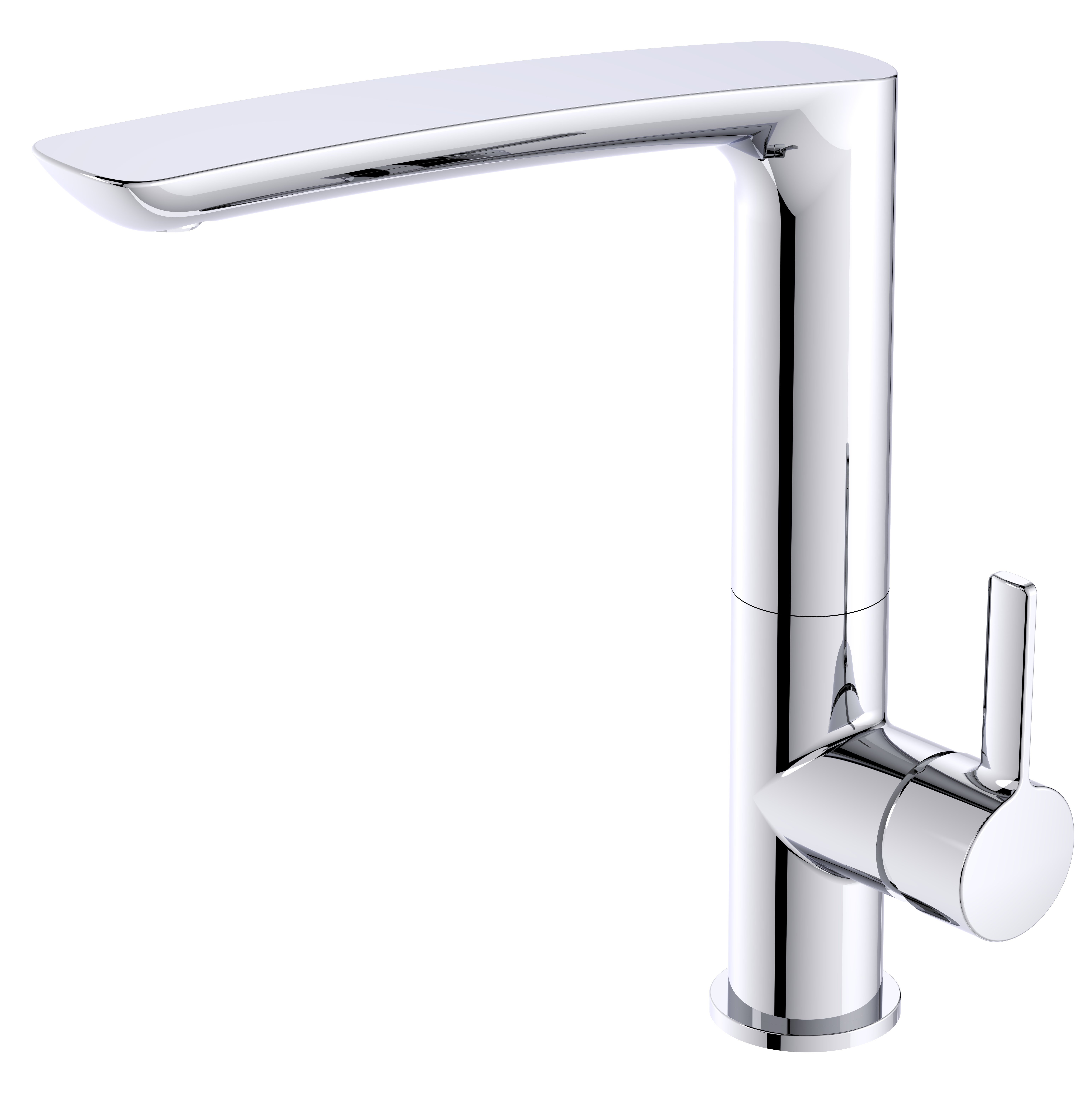 AURA Spültisch-Einhebelmischer chrom, mit Guss-Schwenkausl. XL