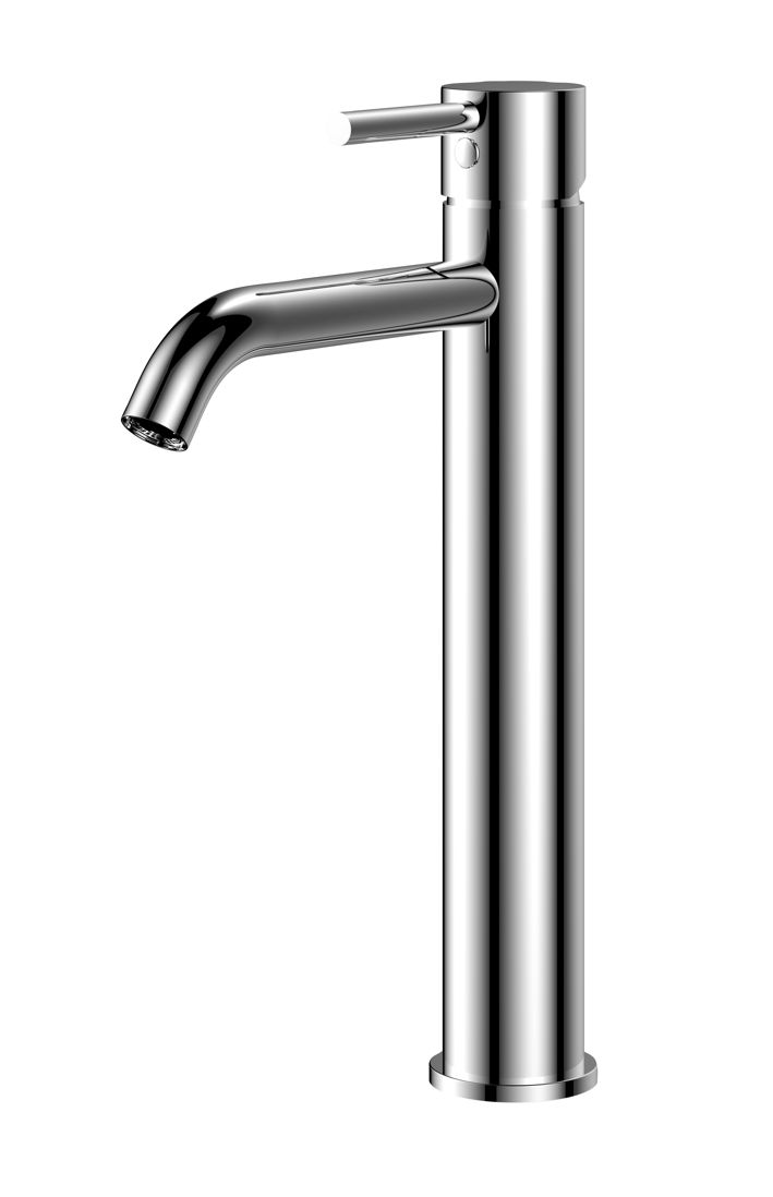 LINEA Waschtisch Einhebelmischer hoch chrom glatter Körper