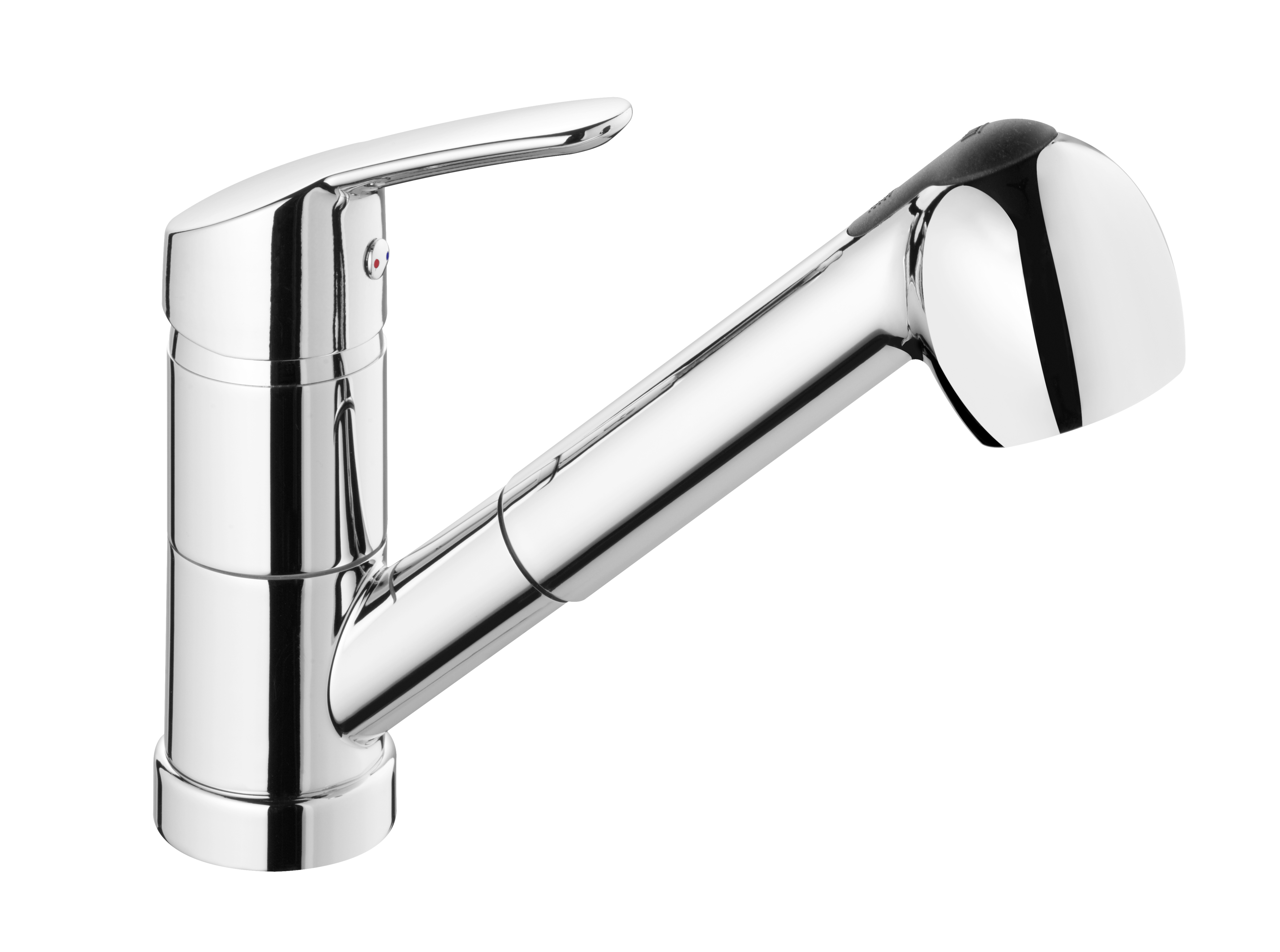 DANCE Spültischarmatur-Einnhebelmischer mit ausziehbarem Auslauf in chrom