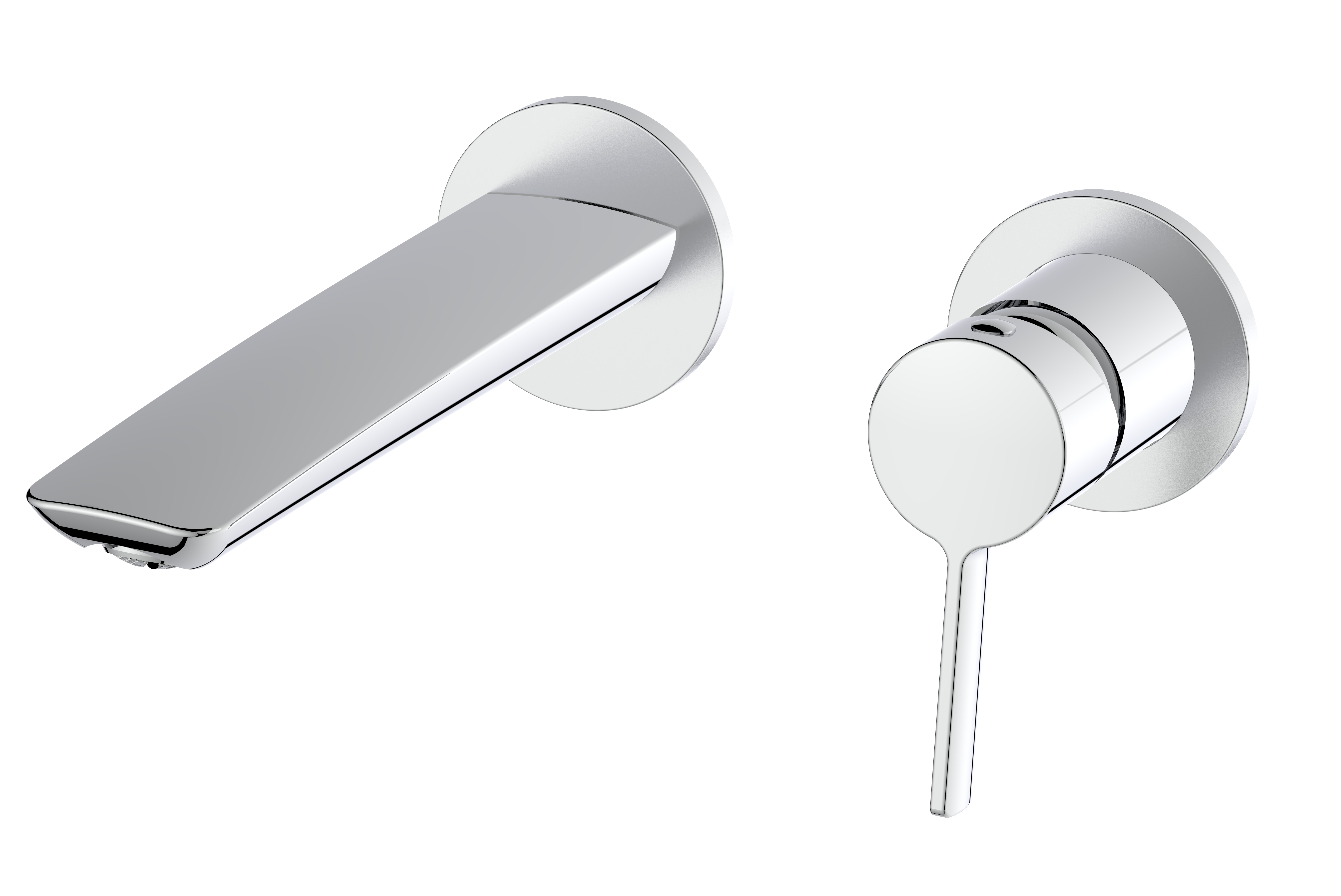 AURA Wand Waschtisch Einhebelmischer chrom