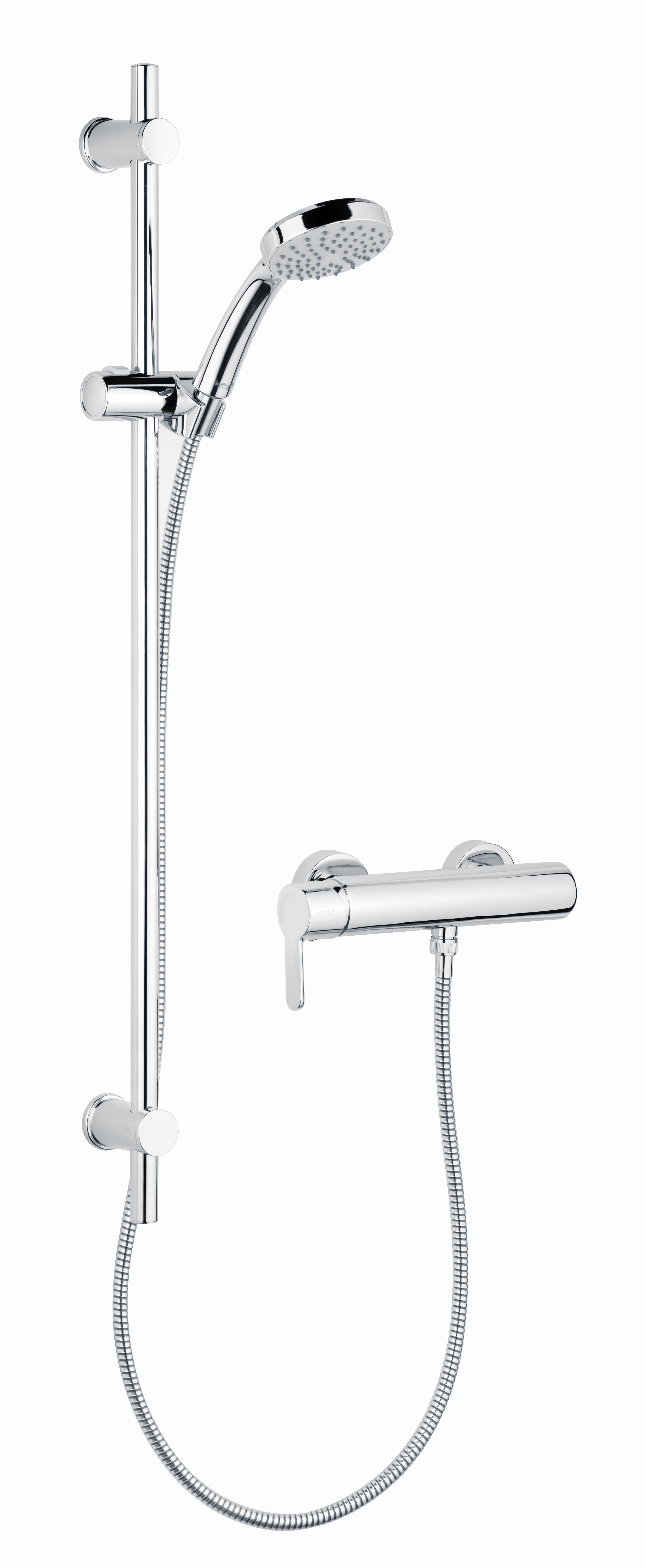 Magis Brausearmatur-Einhebelmischer mit Style S-3-Handbrause-Set in chrom