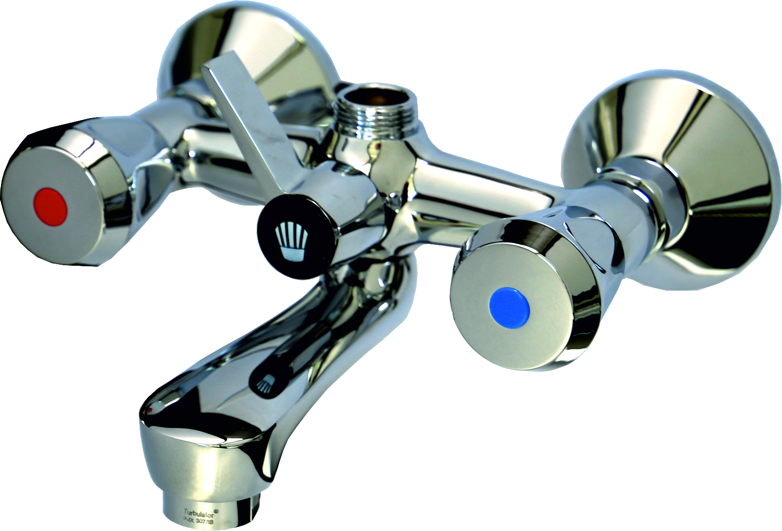 CLASSIC Wannenfüll- und Brausebatterie mit Brauseabgang 3/4" in chrom