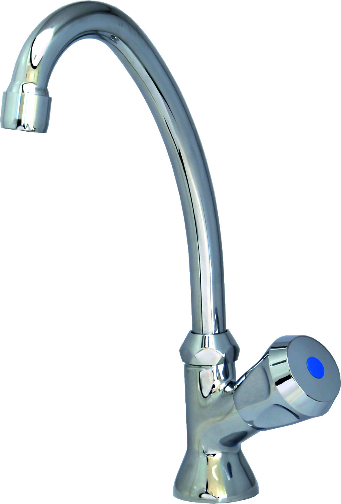 CLASSIC Standventil warm, HU-Auslauf 130mm in chrom