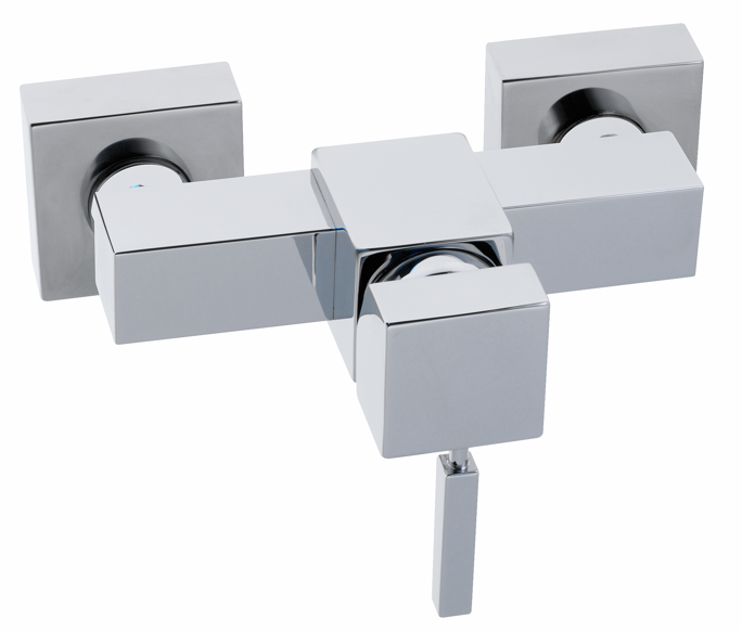 A-Quadrat Brausearmatur-Einnhebelmischer chrom