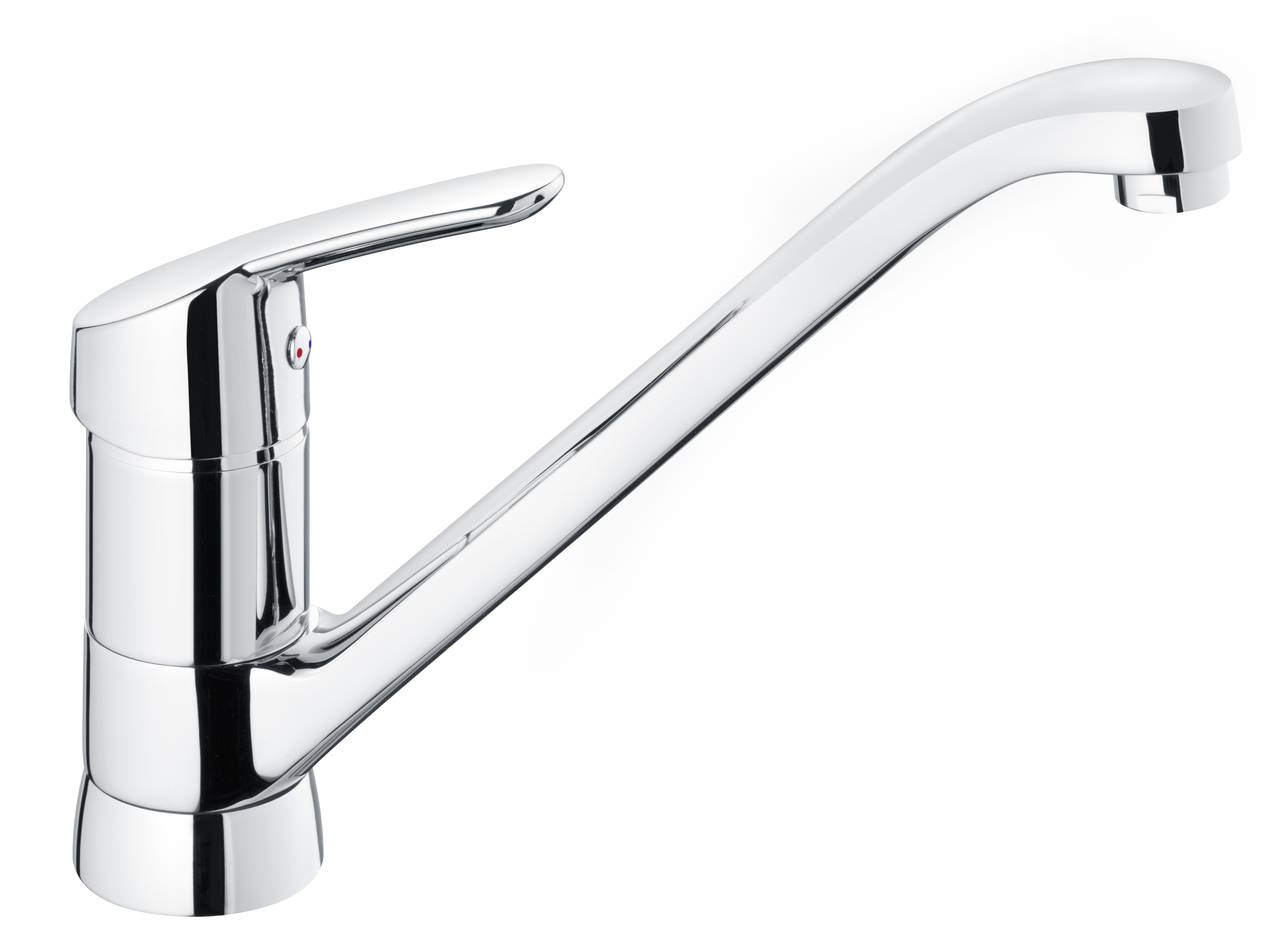 DANCE Niederdruck-Spültischarmatur-Einnhebelmischer mit Schwenk-Gussauslauf in chrom